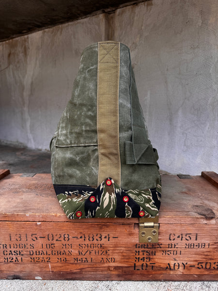 Green Canvas Boat Tote