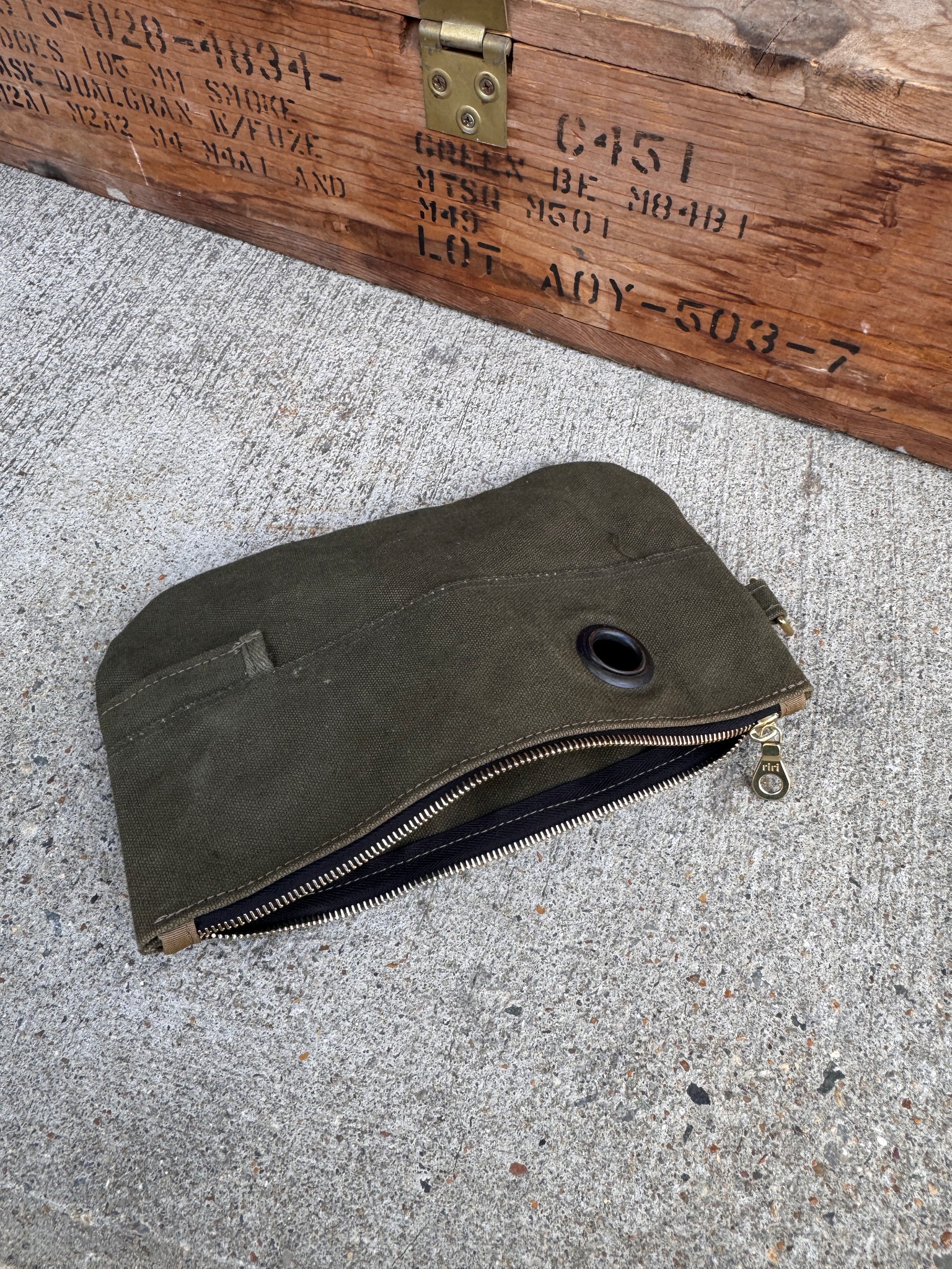 Green Zip Pouch 2