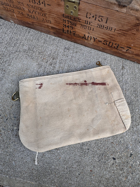 White Zip Pouch (Large)