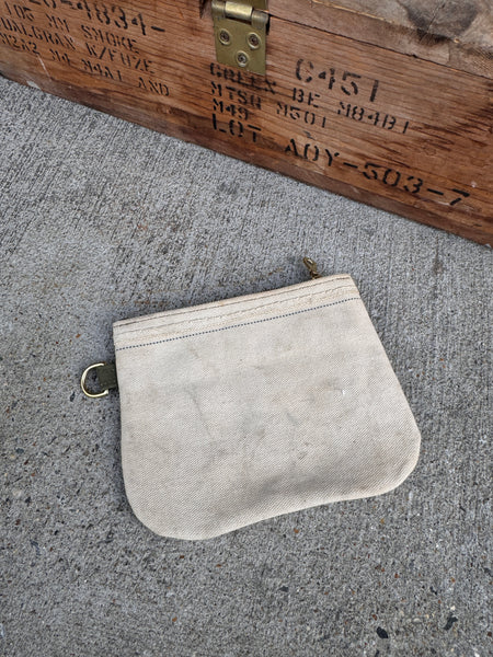 White Zip Pouch