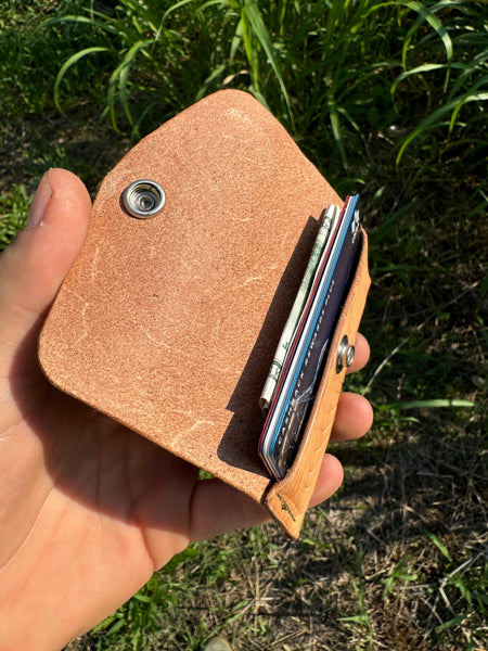 Topo Print Veg Tan Snap Wallet