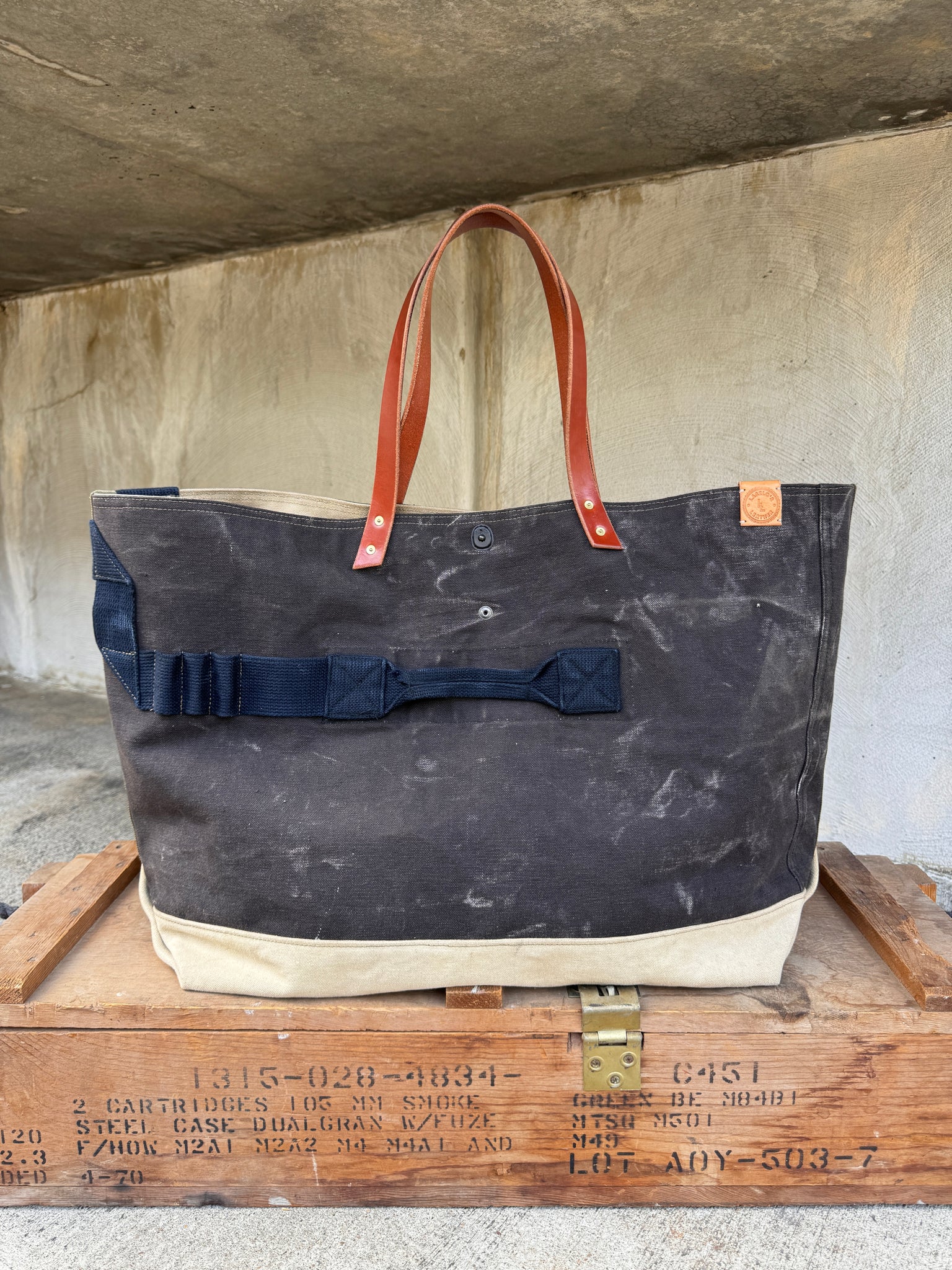 Blue/White Boat Tote