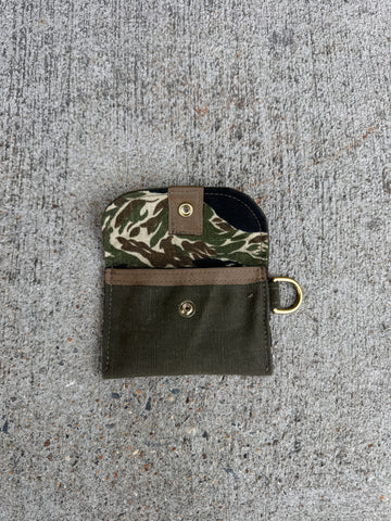Canvas Snap Wallet w/ D Ring