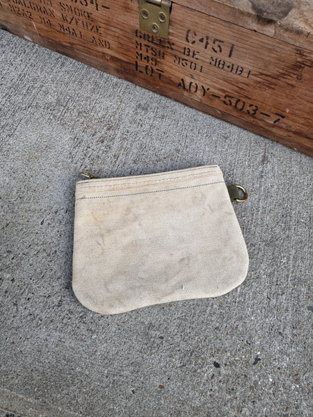 White Zip Pouch