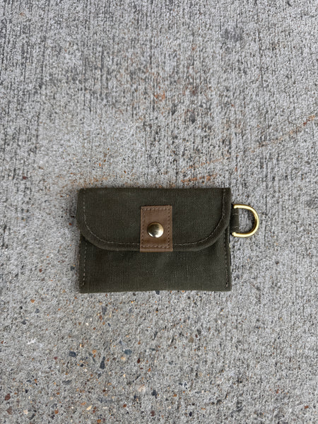 Canvas Snap Wallet w/ D Ring