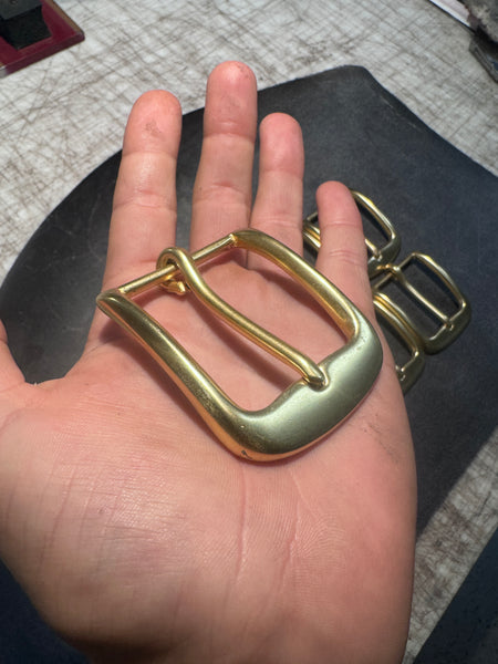1.5” Solid Brass Belt Buckle (10x)