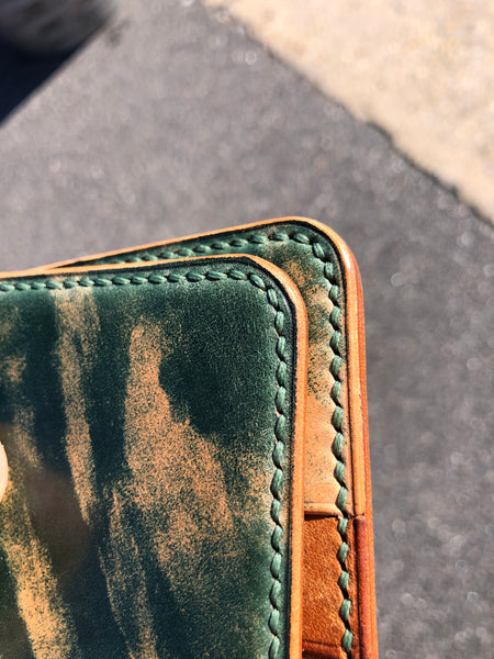 Marbled Shell Cordovan Leather Wallet