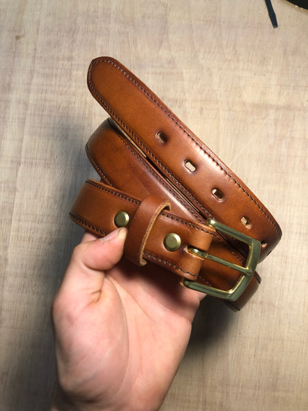 Raised and Stitched Dress Belt